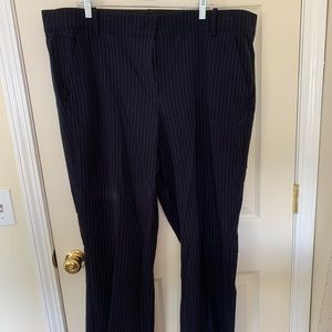 Navy pinstripe Lane Bryant dress pants